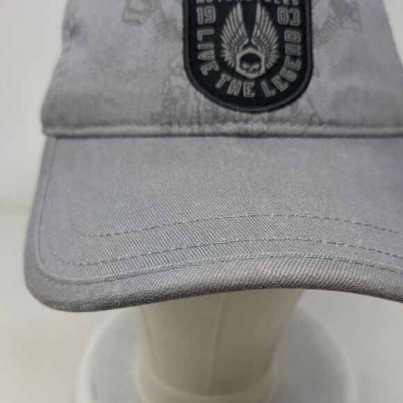 Harley-Davidson Motorcycles Strapback Hat Gray One Size Live The Legend - Picture 3 of 8